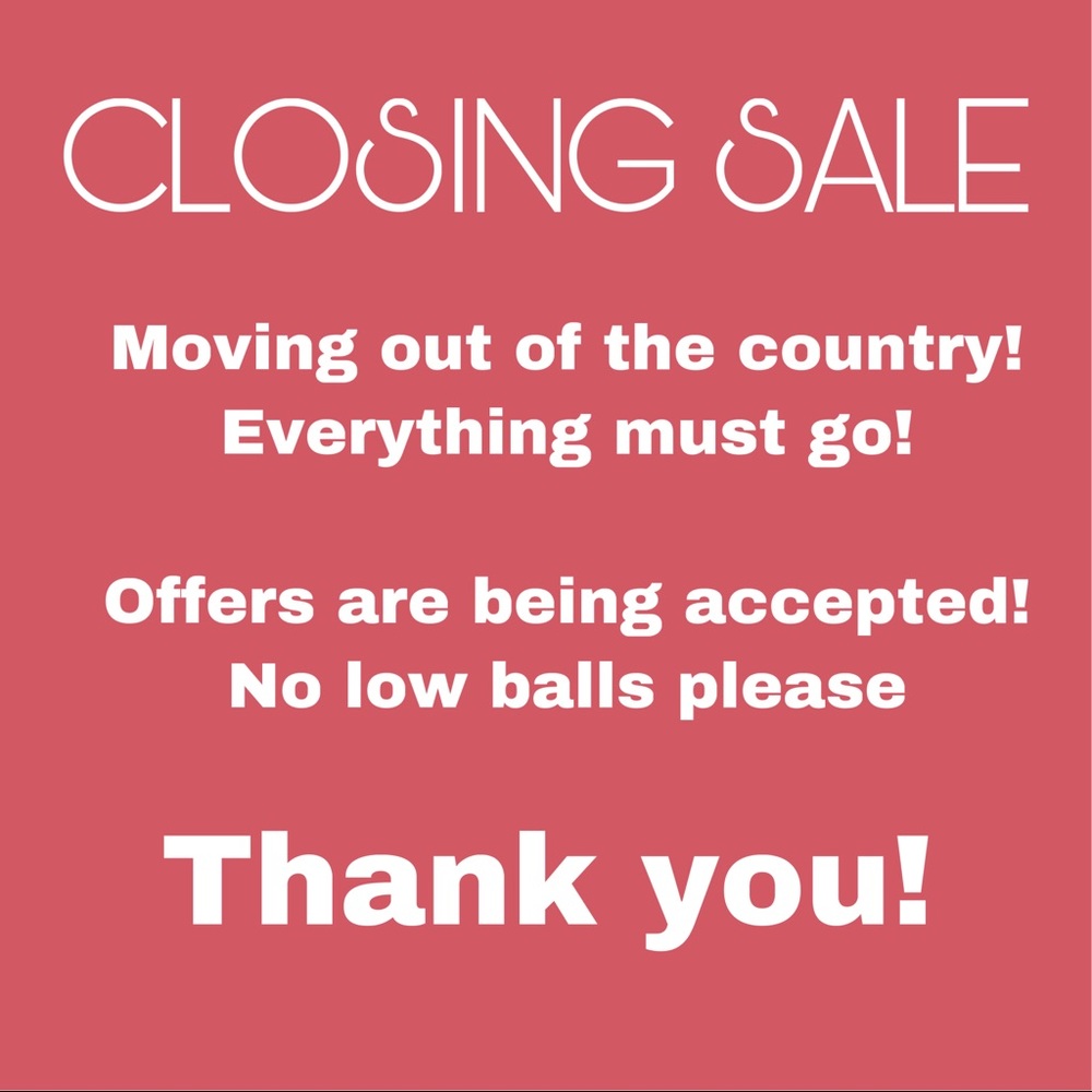 Closing Out Sale